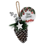 Pinecone with Glitter - Hanging